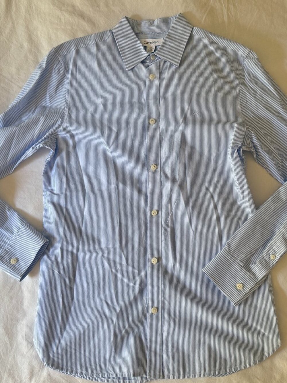 Vintage Men's CK Cotton Stripe Shirt